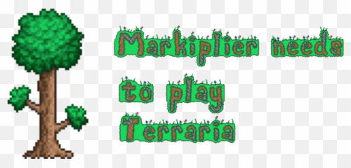 Markiplier Needs To Play Terraria - Logo Pixel Art png
