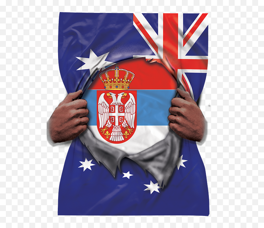 Serbia Flag Australian Ripped Yoga Mat - Serbia Png,Australian Flag Icon