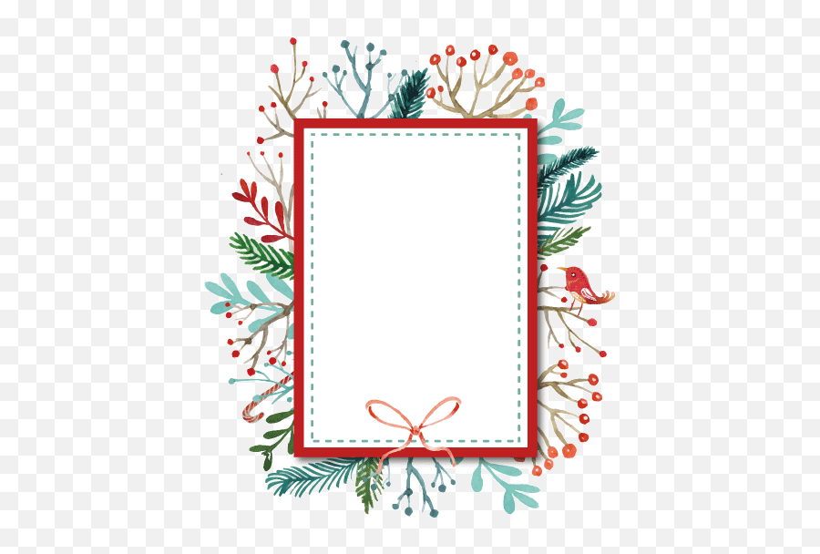 Pattern Copywriter Greeting Card - Picture Frame Png,Christmas Pattern Png