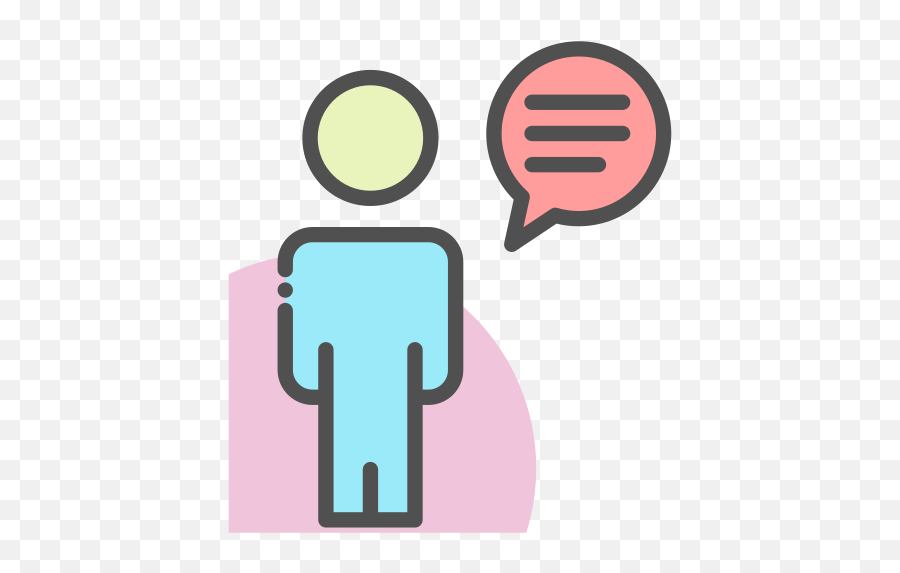 Chat Person Talk User Free Icon - Iconiconscom Logo Orang Berbicara Png,Person Talking Icon