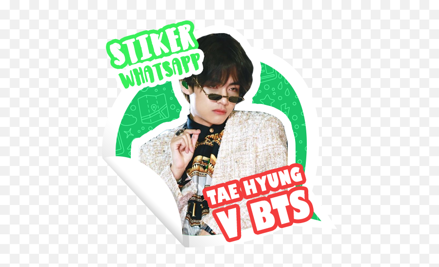 Stiker Wa Tae Hyung V Bts Apk 10 - Download Apk Latest Version Language Png,Bts V Icon