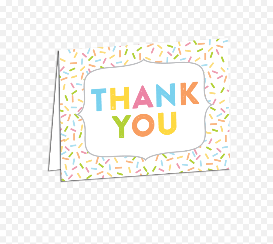 Sprinkle Thank You Card Printed Envelope Png - Thank You Letter Icon,Sprinkle Png