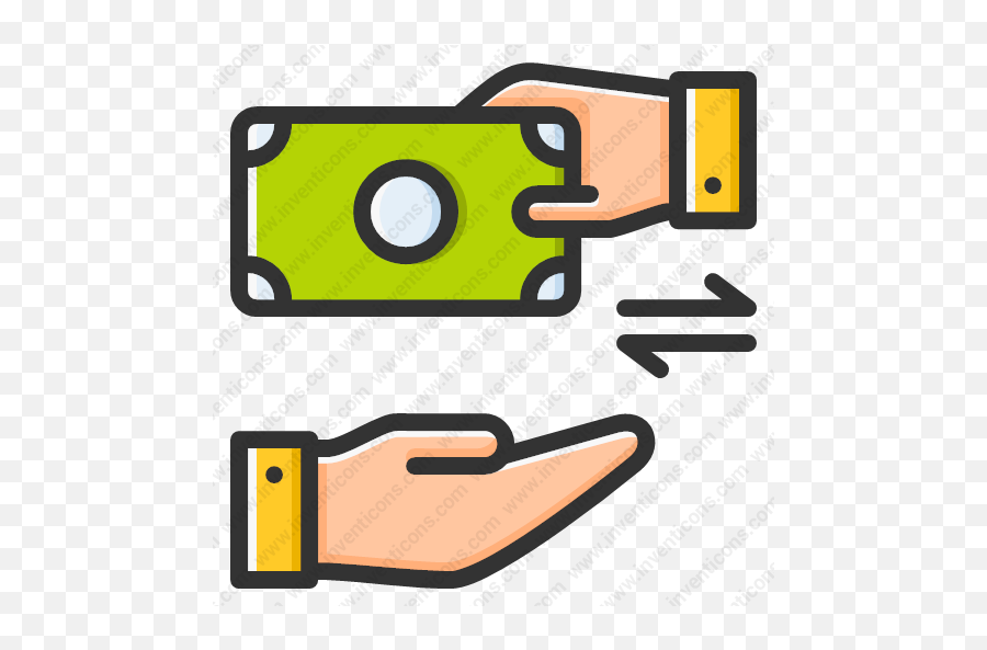 Download Money Transfer Vector Icon Inventicons - Horizontal Png,Cash In Hand Icon