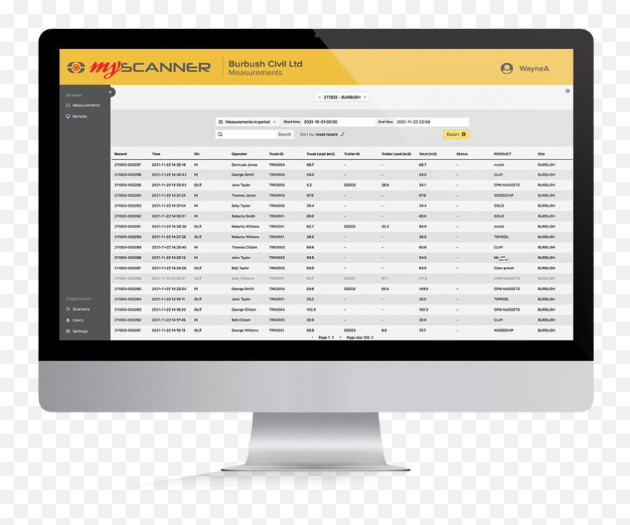 Loadscan Myscanner Remote Access Service For Load Volume - Web Design Png,Web Portal Account Icon