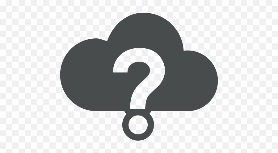 Cloud Computing Help Mark Question Support Icon - Question Mark Cloud Icon Png,Question Icon Png