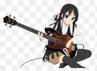 W - Animewallpapers Searching For Posts With The Image Mio Akiyama Bass Png,Cartoon Guitar Png