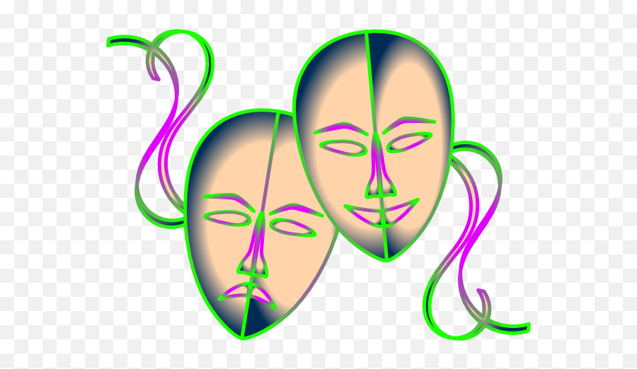 Theater Vector Drama Face Transparent U0026 Png Clipart Free - Colorful Clipart Theater Masks,Theater Masks Png