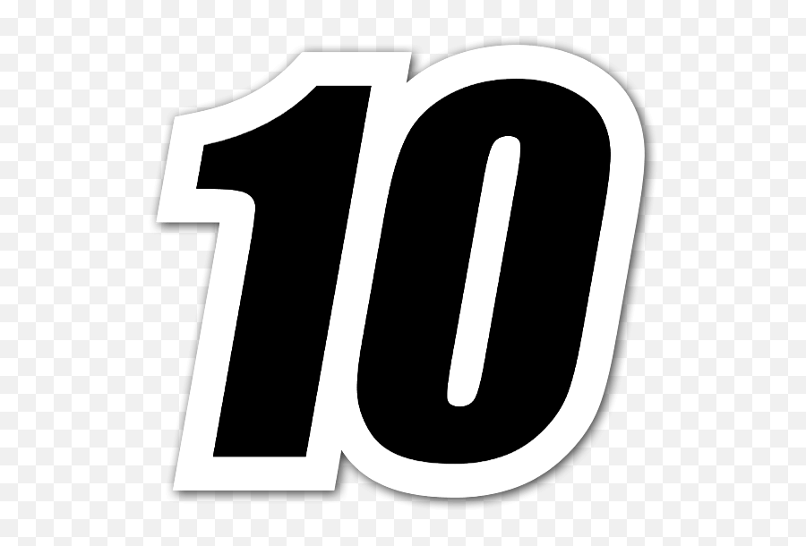 10 Number Png Clipart All - Black Number 10 Clipart,Number Line Png