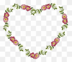 Download Floral Frame Png Pic - Free Transparent Png Images Heart And Flower Png,Transparent Floral Frame