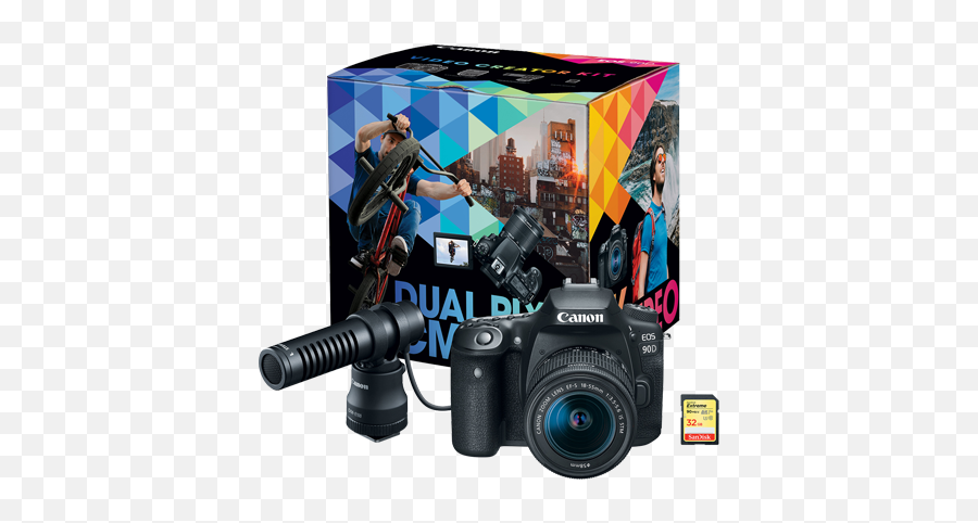 Eos 90d Video Creator Kit - Canon 90d Video Creator Kit Png,Camera Glare Png