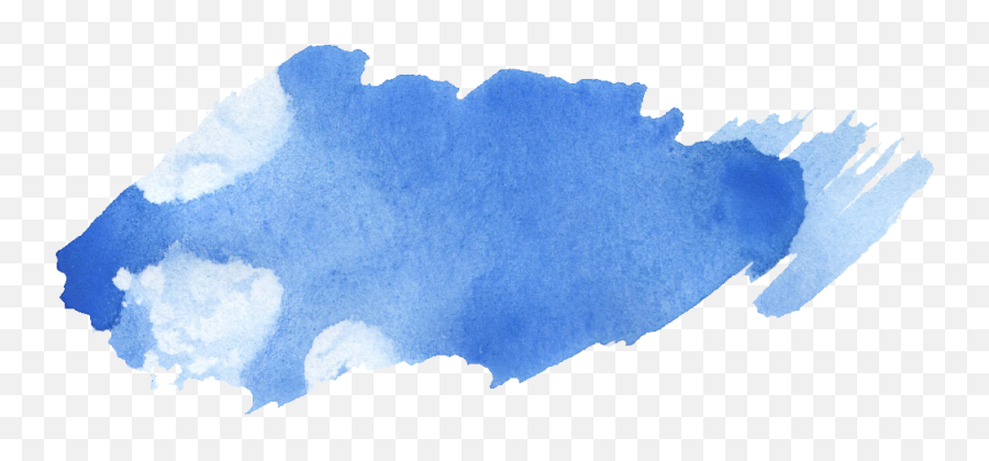 Transparent Watercolor Streak Pictures - Blue Watercolor Stain Png,Streak Png