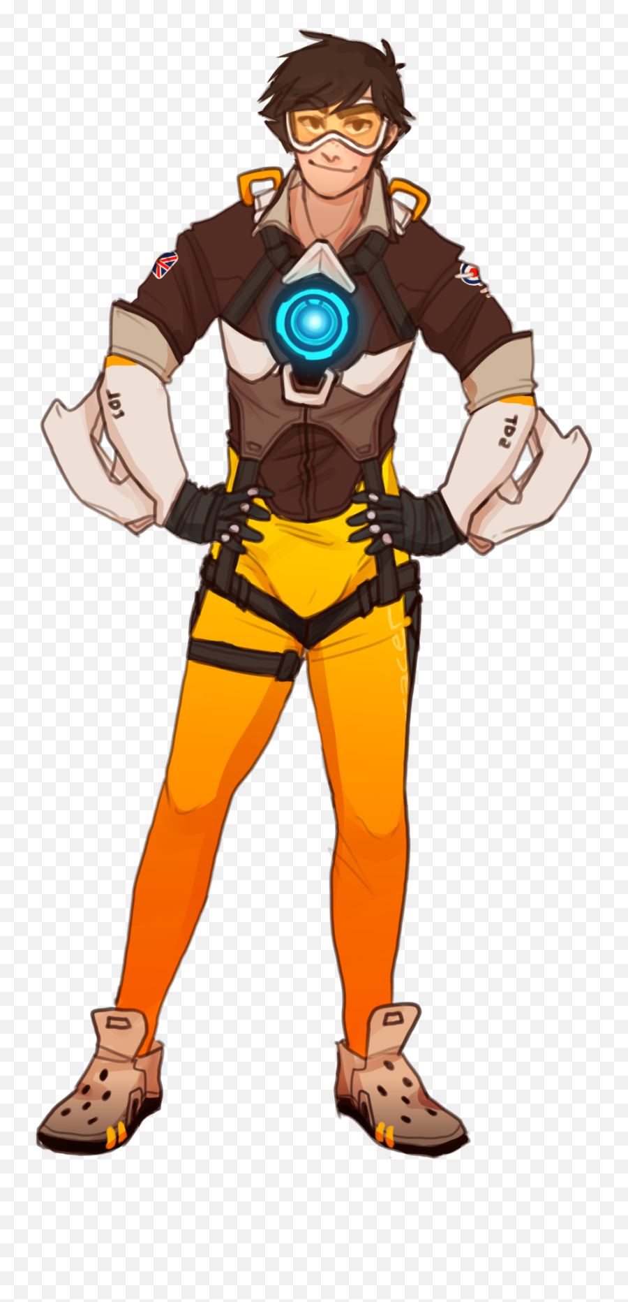 Overwatch Just A Sketch - Male Tracer Overwatch Png,Overwatch Tracer Png