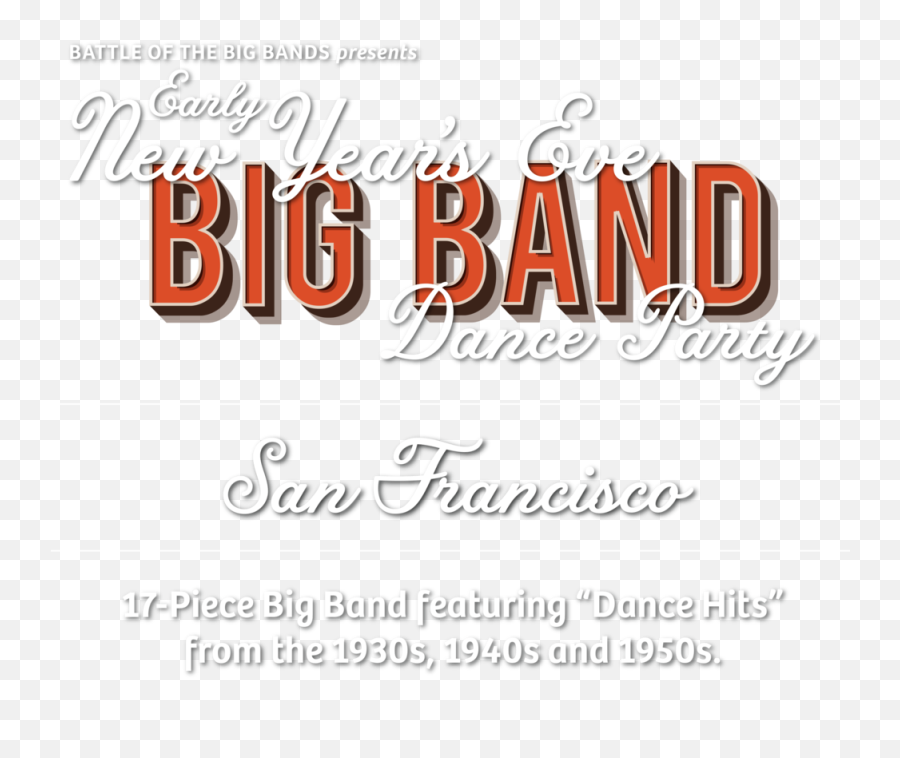 Earlyu201d New Years Eve Big Band Dance Party U2014 Gary - Calligraphy Png,Dance Party Png