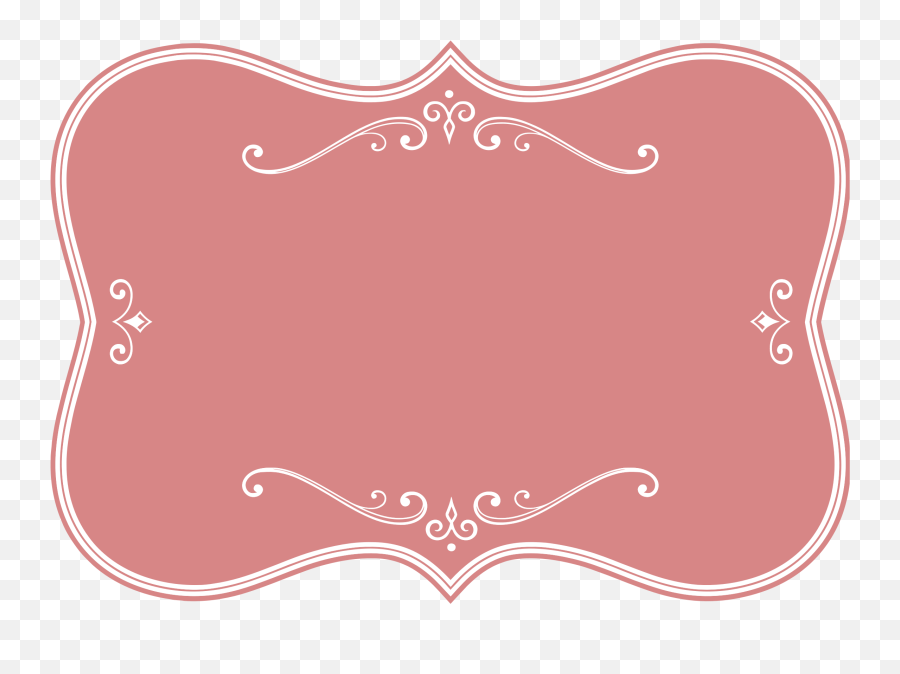 Pink Vector Frame Png 3 Image - Wedding Invitation Gray Background,Vector Frame Png