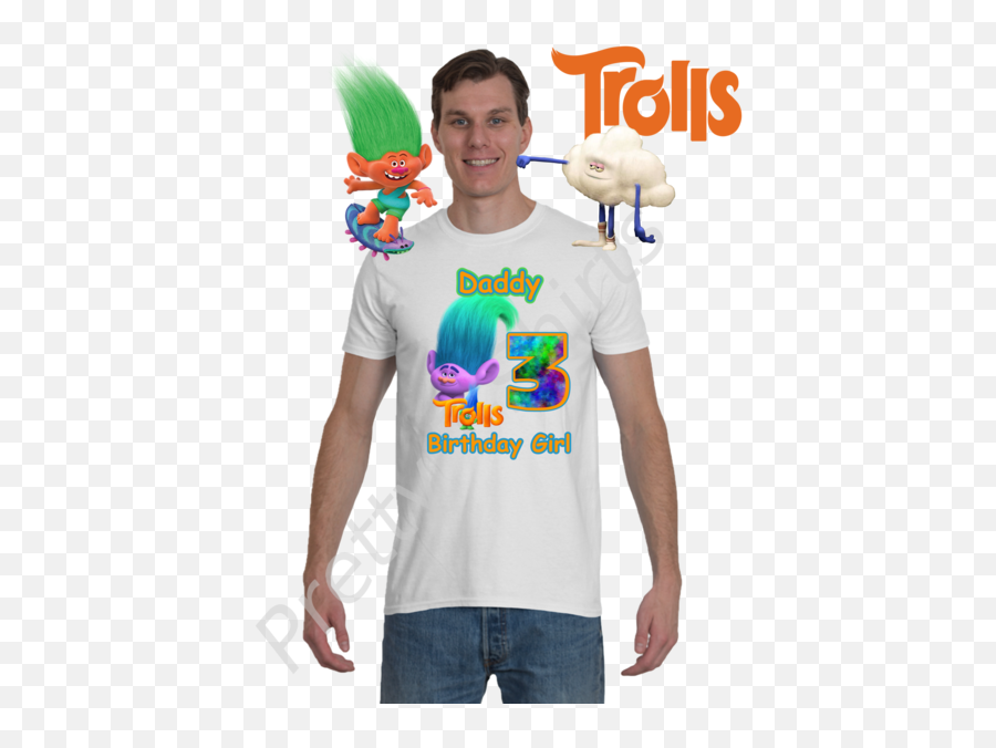 Trolls Birthday Shirt Girl Custom Poppy Shirts Matching Family - Boy Trolls Birthday Shirt Png,Trolls Poppy Png