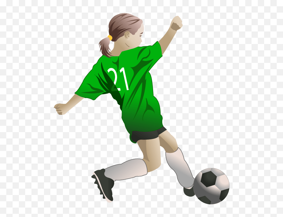 Soccer Players Cliparts - Female Soccer Clipart Png Transparent Background Soccer Player Clipart Png,Soccer Player Png