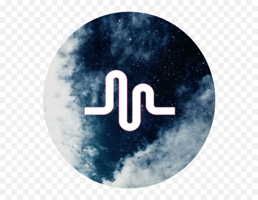 Galaxy Musically Logo - Logodix Aesthetic Navy Blue Sky Png,Musical Ly Png