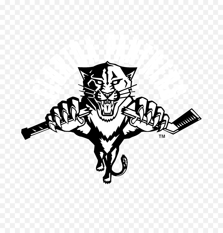 Black And White Florida Panthers Logo Transparent Cartoon Png Panther