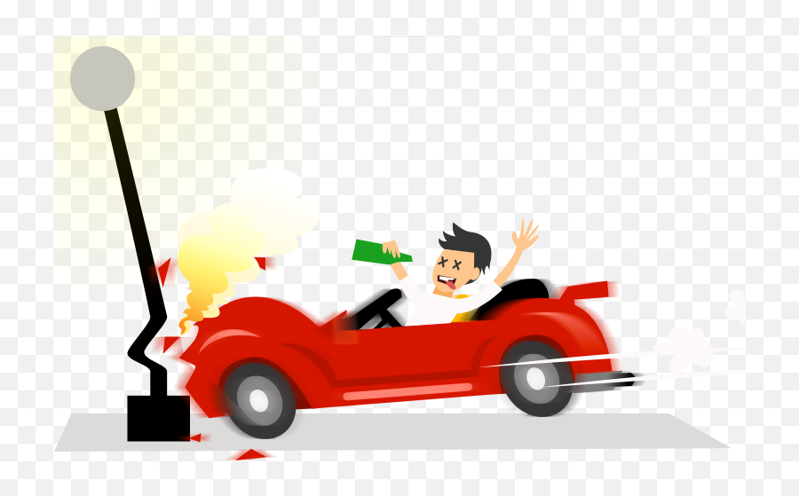 Library Of Jpg Download Drunk Driving Png Files - Drink And Drive Accident Cartoon,Drunk Png