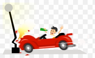 Library Of Jpg Download Drunk Driving Png Files - Drink And Drive Accident Cartoon,Drunk Png