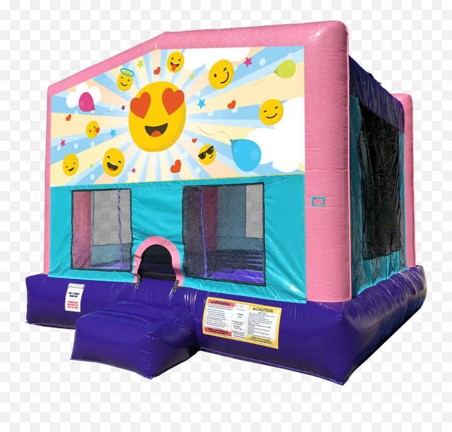 Emoji Sparkly Pink Bounce House Rental - Movie Bounce House Png,House Emoji Png