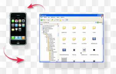 Iphone Folders - Open Folder Iphone Png,Iphone Logo Png