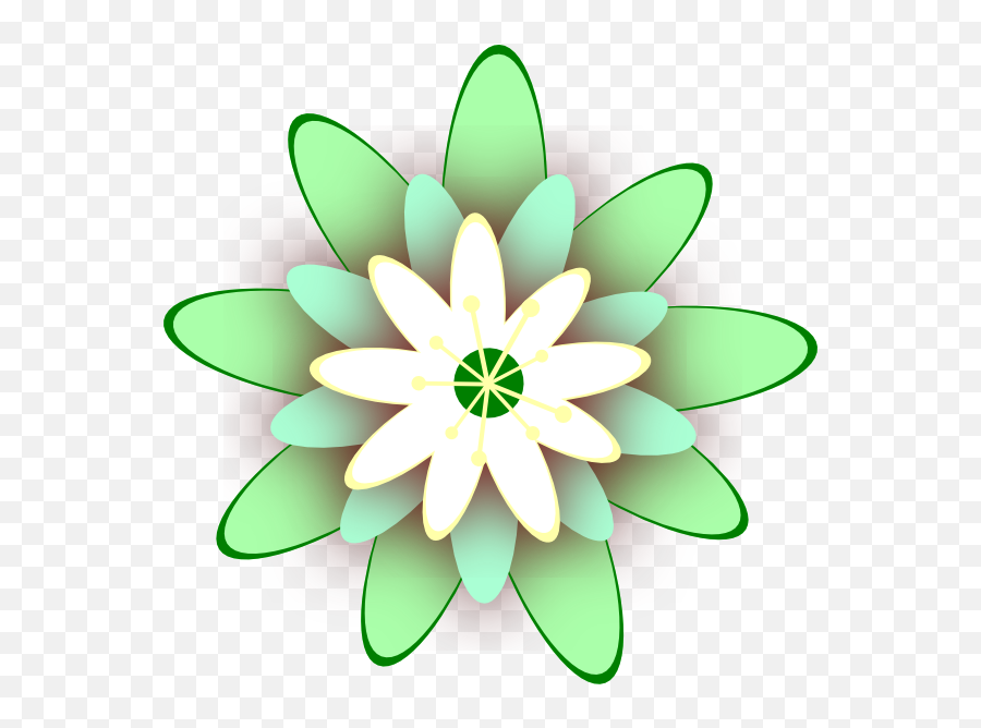 Green Flowers Png Art Image - Pink Flower Clip Art,Green Flowers Png