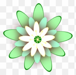 Green Flowers Png Art Image - Pink Flower Clip Art,Green Flowers Png