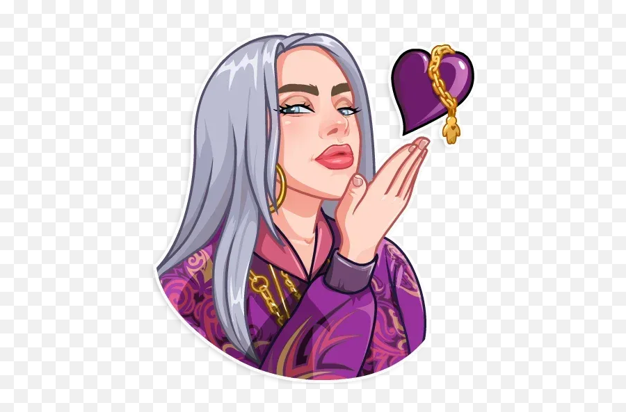 Etiquetas De Billie Eilish Whatsapp - Billie Eilish Telegram Stickers Png,Billie Eilish Png