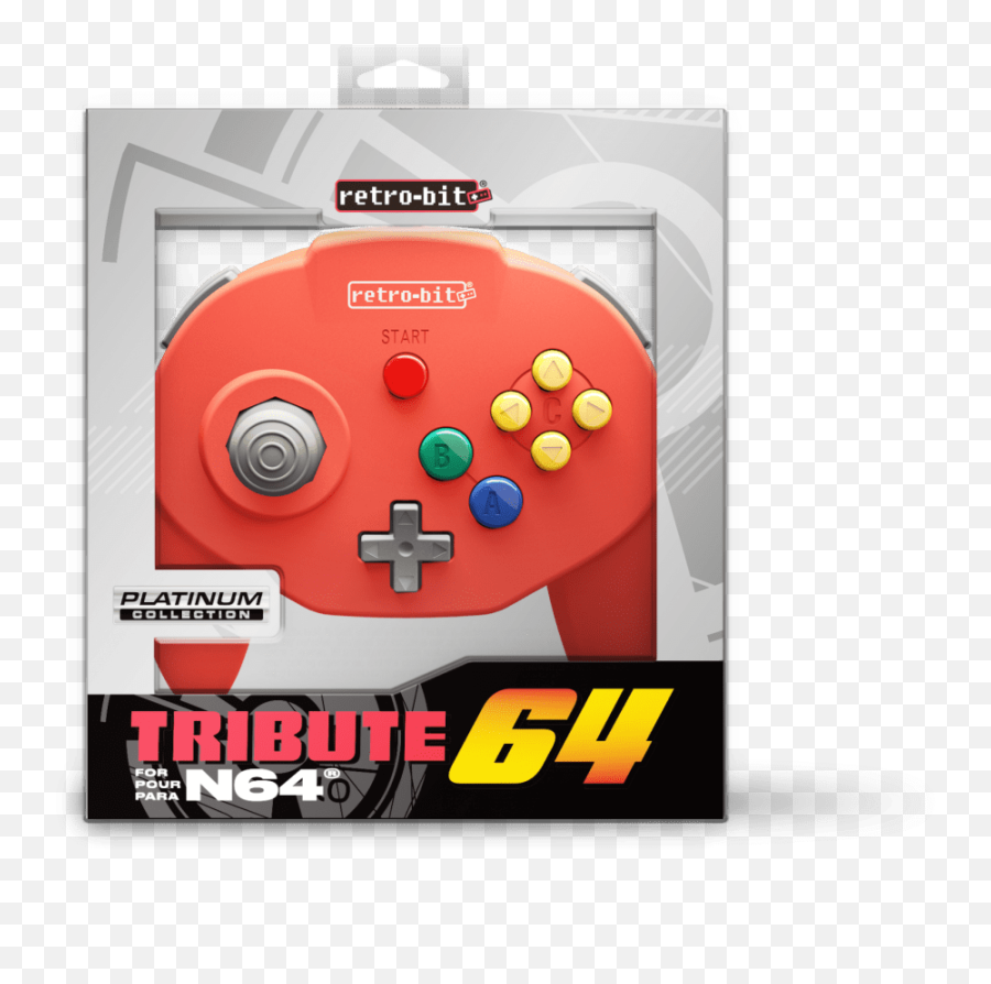 Retro - Tribute 64 Controller Png,N64 Controller Png