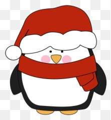 Santa Hat Origami Herea Fun And Rather - Penguin In Clipart png