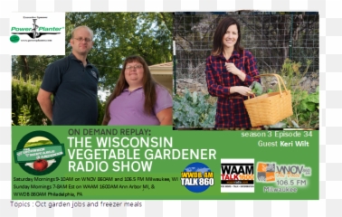 Radio The Wisconsin Vegetable Gardener - Leisure Png,Gardener Png