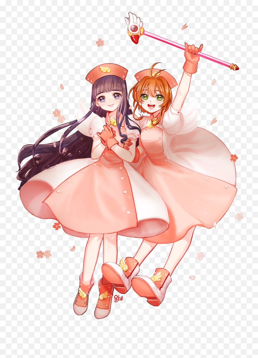 Render Cardcaptor Sakura - Sakura Và Tomoyo Chibi Png,Cardcaptor Sakura Transparent