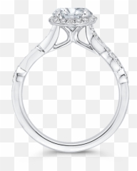 Carizza 14k White Gold Diamond - Bar A Cerca png