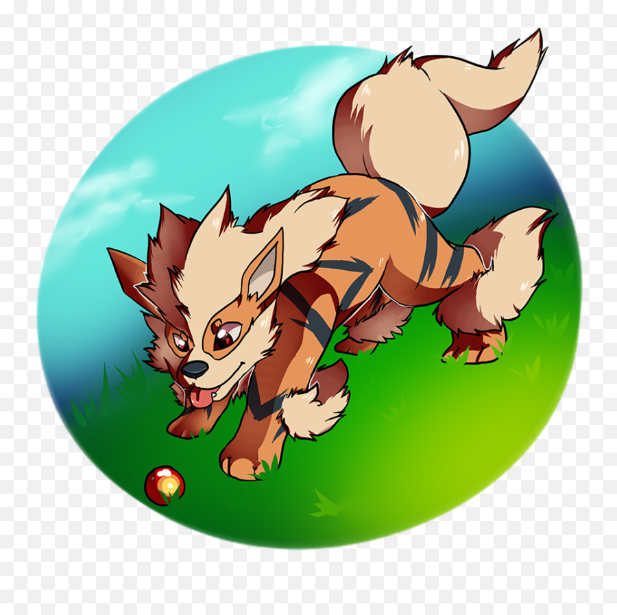 Arcanine Catching A Fire Ball By Pampd - Fur Affinity Dot Fictional Character Png,Arcanine Transparent