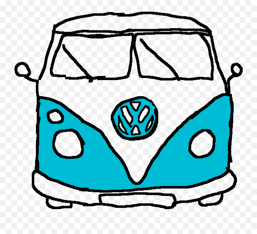 Pixilart - Volkswagen Bus Sticker Png,Car Drawing Png