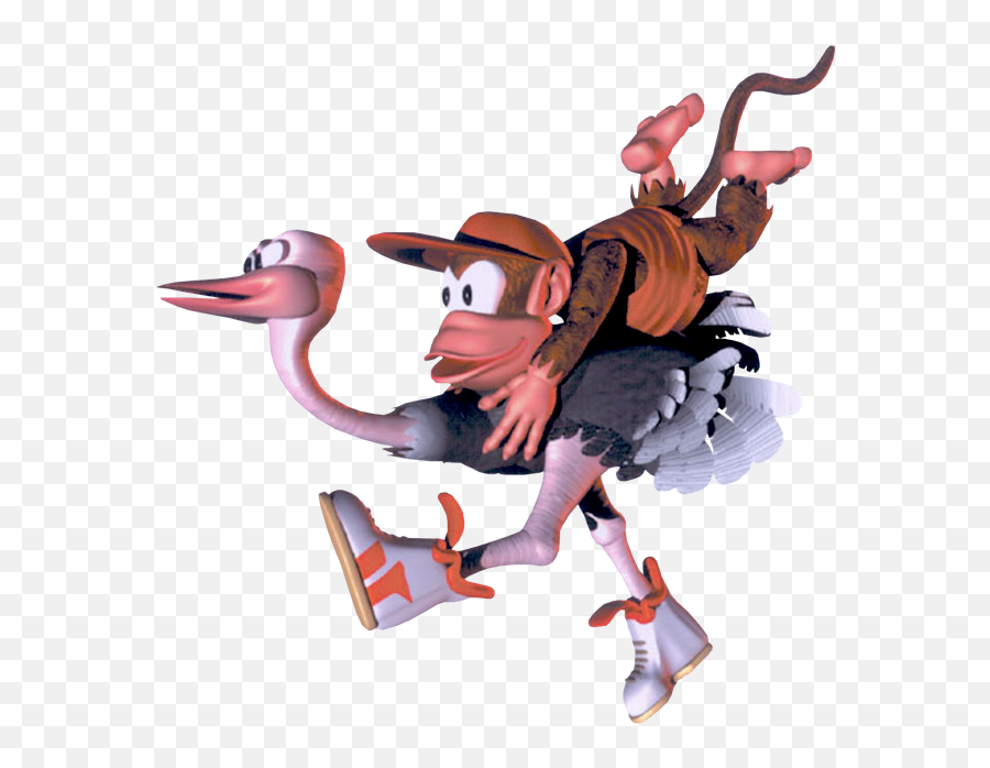 Expresso The Ostrich In 2020 Donkey Kong Country - Expresso Donkey Kong Country Png,Donkey Kong Country Logo