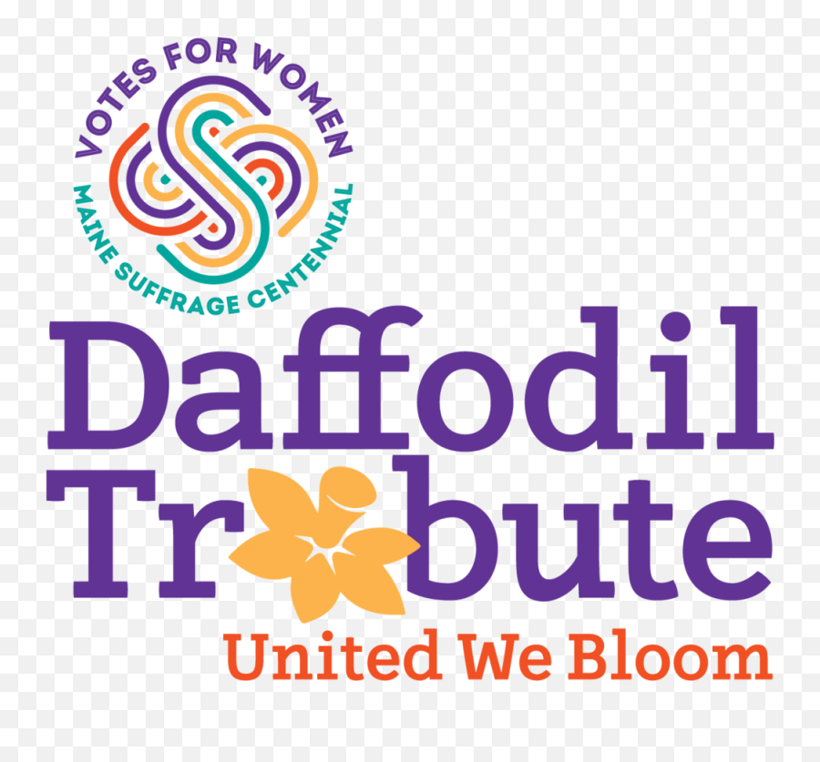 Daffodil Bloom Map U2014 Maine Suffrage Centennial - Graphic Design Png,In N Out Logo Png