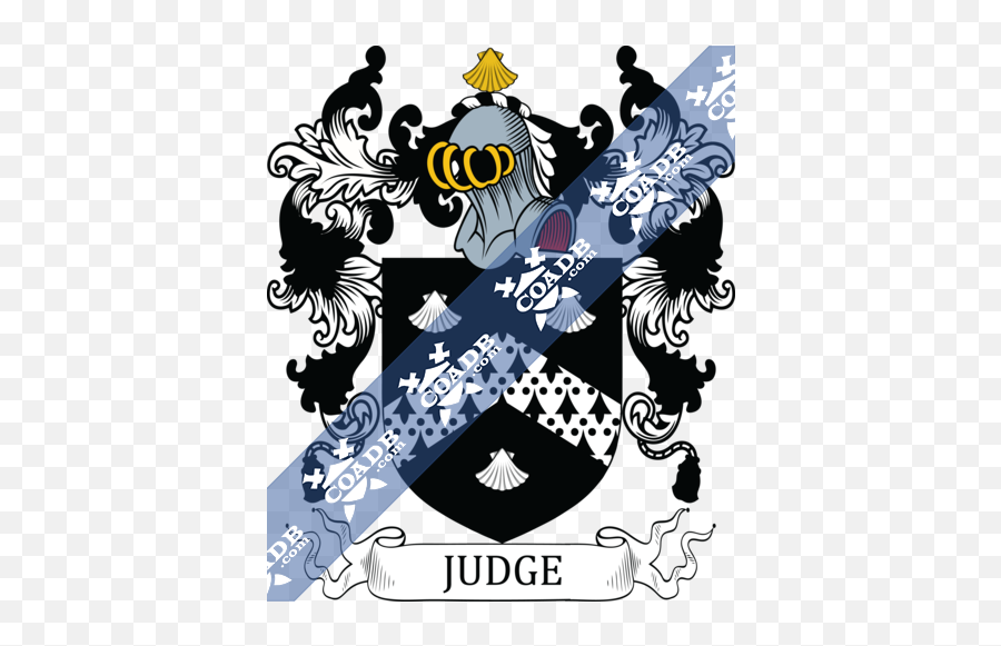 Judge Family Crest Coat Of Arms And Name History - Automotive Decal Png,Judge Png