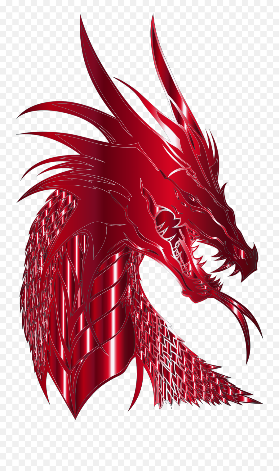 Design Of Crimson Dragon Head Png - Dragon Head Png,Dragon Head Png