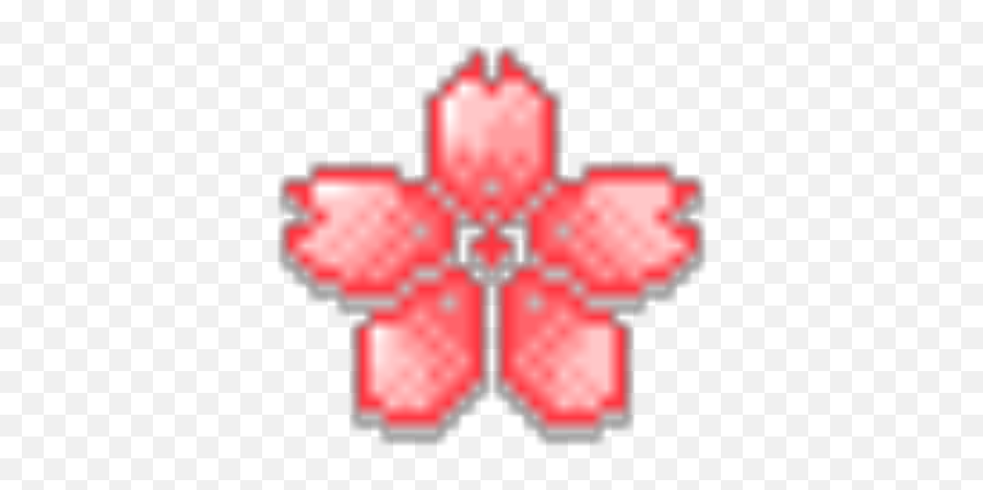 Pixel Sakura Flower - Roblox Cross Png,Sakura Flower Png