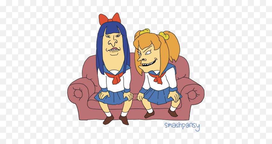 Butthead Pop Team Epic Transparent Png - Happy,Pop Team Epic Transparent