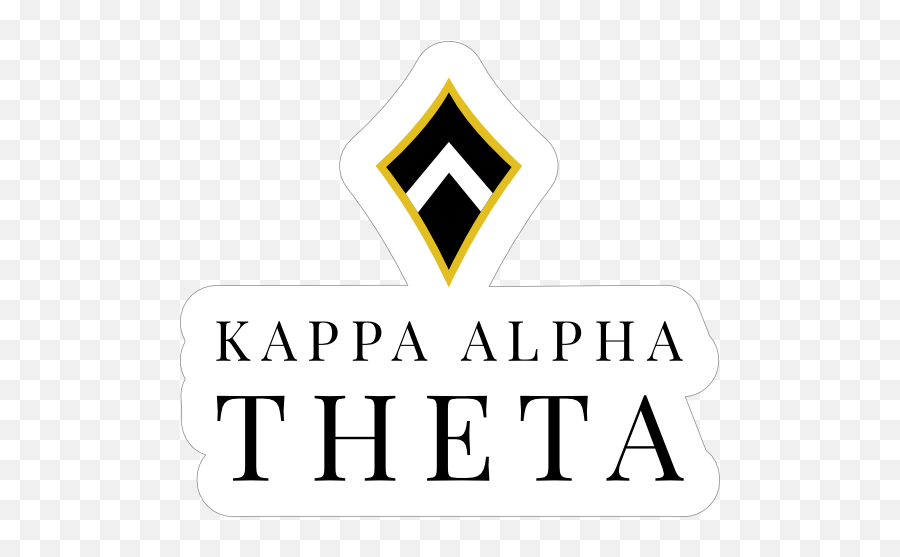 Kappa Alpha Theta Stacked Logo Kite Sticker - Kappa Alpha Theta Logo Png,Mail Kite Icon