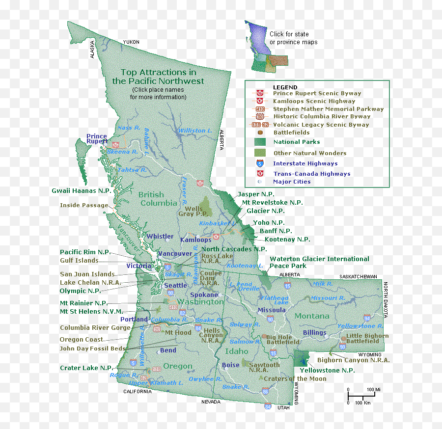 Map Of North West Usa - Maping Resources Language Png,Cartography Statue Icon