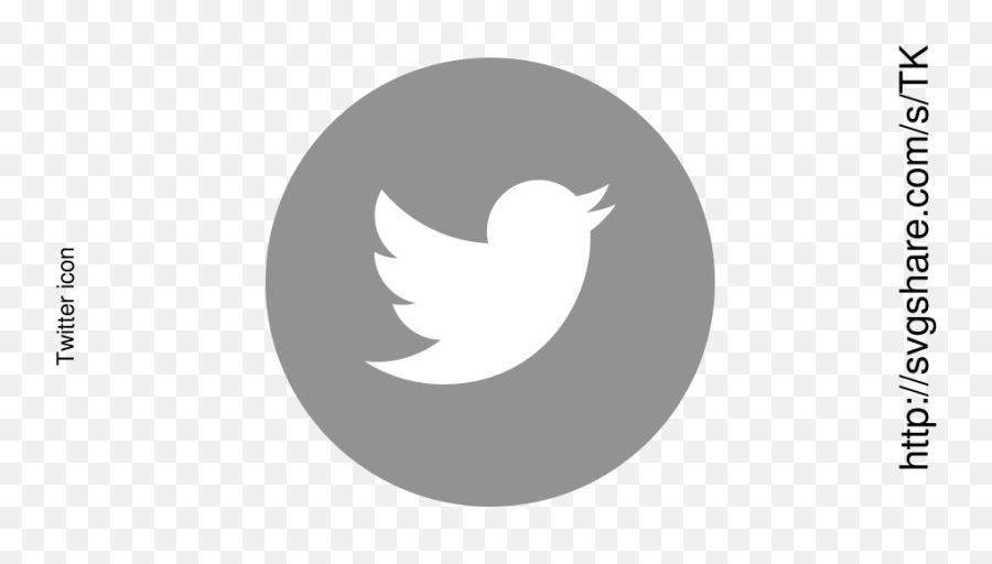 Twitter Icon Png Grey - Twitter Rund,Twitter Icon White Transparent