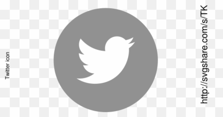 Twitter Icon Png Grey - Rund
