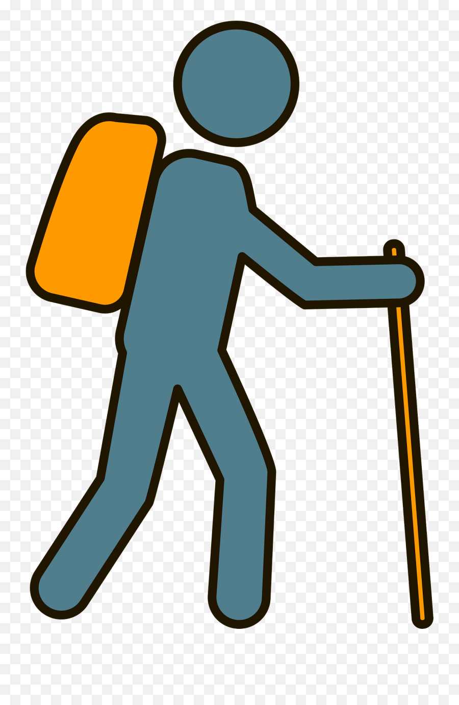 Hiker Clipart Free Download Transparent Png Creazilla - For Running,Person With Walker Icon