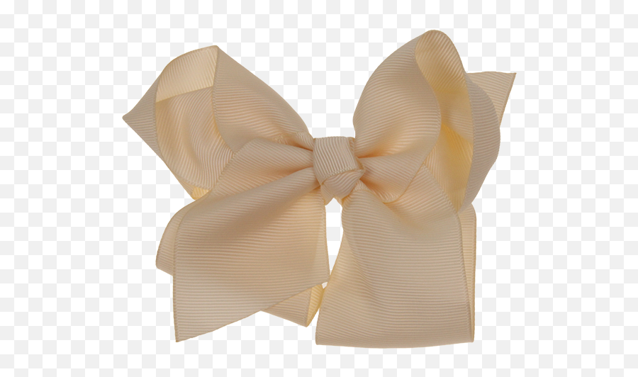 Download Hd White Ribbon Bow Png - Cream Bow Png,White Bow Png