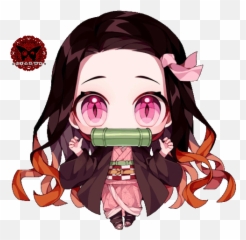 Kamado Nezuko Kimetsu No Yaiba Sticker - Chibi png