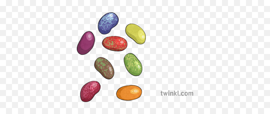 Jellybeans Sweets Illustration - Twinkl Opal Png,Jelly Beans Png